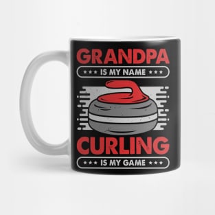 Curling Player Grandpa Gift Mug